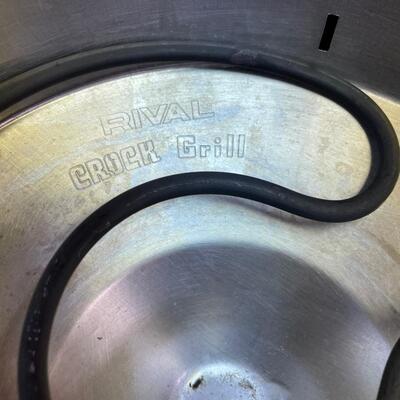 Rival vintage indoor crock electric grill
