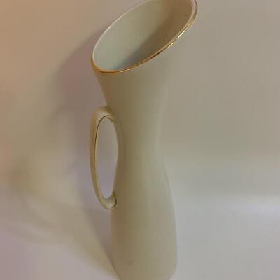 Vase Royal Bavaria KM 112/3 with Flowers German vintage porcelain - 10â€ tall x 3â€ wide approx