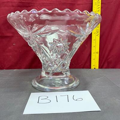 Star of David prescut pedestal bowl