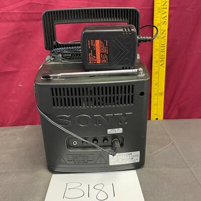 Sony black/white tv  am/fm turner