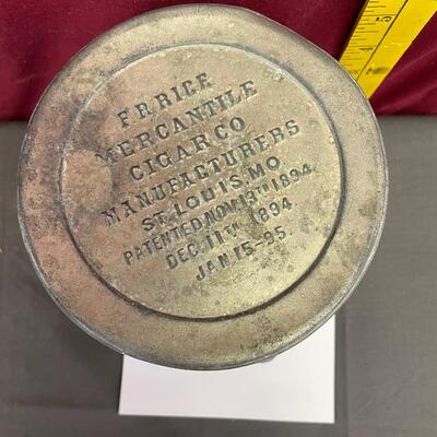 Vintage Mercantile cigar, amber glass jar