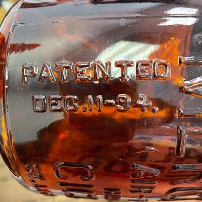 Vintage Mercantile cigar, amber glass jar