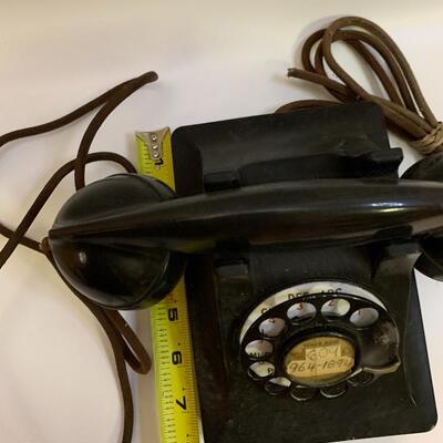 Vintage Bell System Western Electric F1 Rotary Dial Telephone - 9â€ wide x 7.5â€ deep x 5â€ high approx