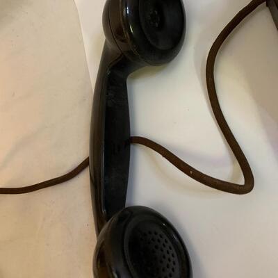 Vintage Bell System Western Electric F1 Rotary Dial Telephone - 9â€ wide x 7.5â€ deep x 5â€ high approx