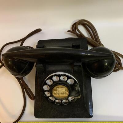 Vintage Bell System Western Electric F1 Rotary Dial Telephone - 9â€ wide x 7.5â€ deep x 5â€ high approx