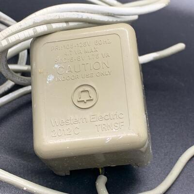 Vintage Bell System Western Electric F1 Rotary Dial Telephone - 9â€ wide x 7.5â€ deep x 5â€ high approx