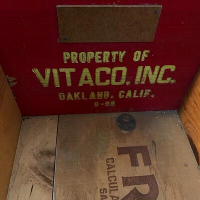 Vintage Wood Crate San Leandro California - 19â€ wide x 13â€ deep x 10â€ high approx