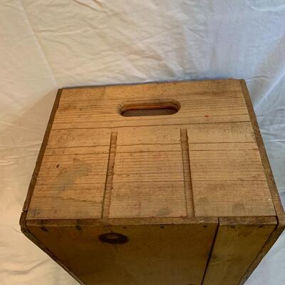 Vintage Wood Crate San Leandro California - 19â€ wide x 13â€ deep x 10â€ high approx
