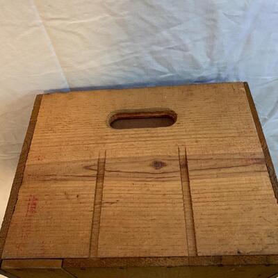 Vintage Wood Crate San Leandro California - 19â€ wide x 13â€ deep x 10â€ high approx