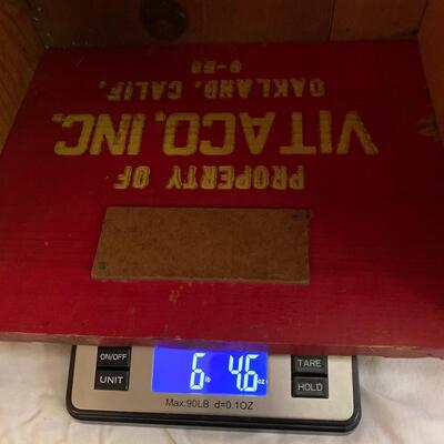 Vintage Wood Crate San Leandro California - 19â€ wide x 13â€ deep x 10â€ high approx