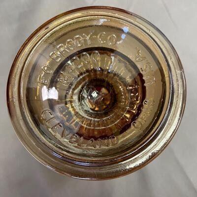 MCM EO Brody brown thumbprint pebbled glass