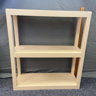 2 shelf storage shelf