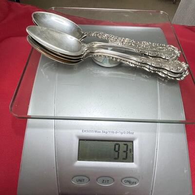 1899 Sterling spoons 93 grams