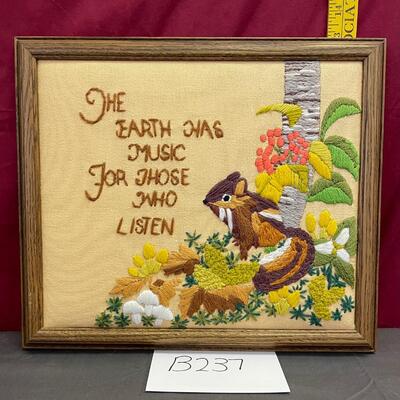 Embroidered chipmunk