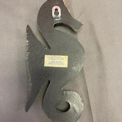 Retro mid century Bettyâ€™s Abalone shell wall art