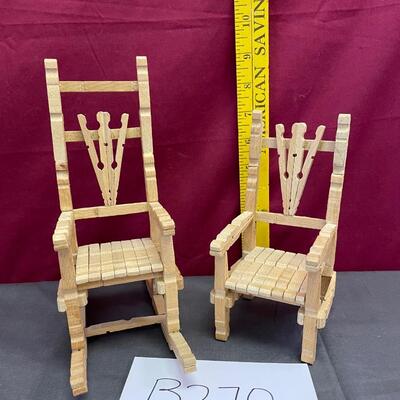 Clothespin chair and rocker