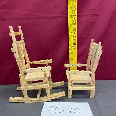 Clothespin chair and rocker