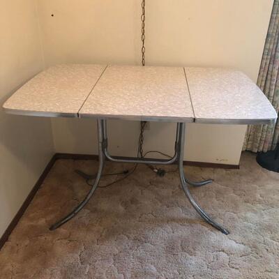 Vintage Mid-Century Modern MCM Chrome and Formica Table by Virtue Bros. of Los Angeles