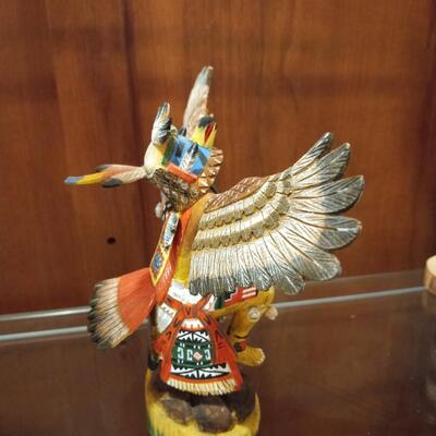 Hopi Eagle Dancer Kachina by Daniel Tewa