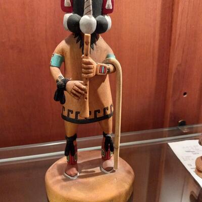Hopi Kachina, Kokopelli Flute Player, by artist Robert Kook