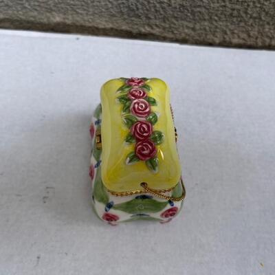 Rose purse trinket box