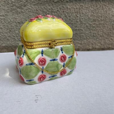 Rose purse trinket box