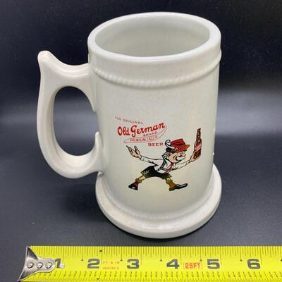 Vintage Pfaltzgraff Stoneware The Original German Brand Beer Tankard with Little Herman - 5.5â€ high x 5â€ tall approx
