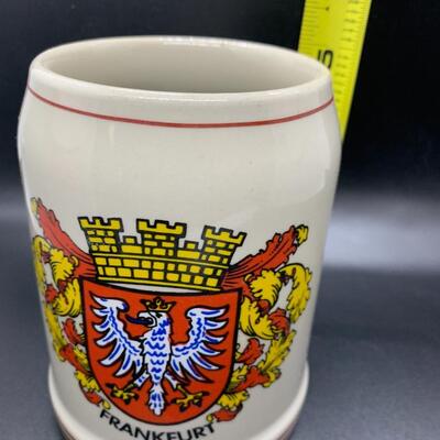 Vintage Frankfurt Germany Collectible Stein - 5â€ high x 6â€ wide approx