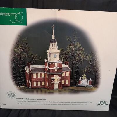 LOT 7 DEPARTMENT 56 INDEPENDENCE HALL