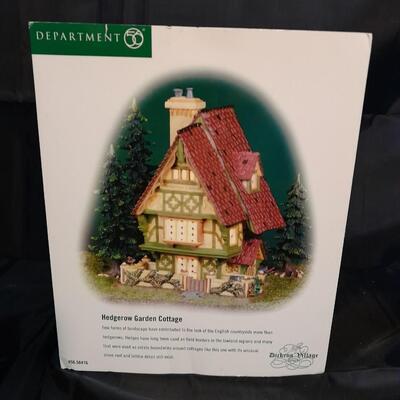 LOT 9 DEPARTMENT 56 HEDGEROW ENGLISH COUNTRYSIDE GARDEN COTTAGE