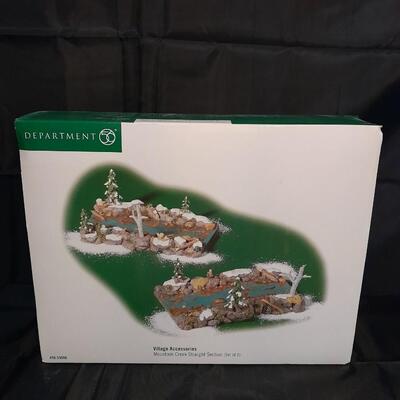 LOT 13 DEPARTMENT 56 VILLAGE ACCESSORIES MOUNTAIN CREEK STRAIGHT SECTION