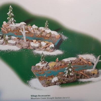 LOT 13 DEPARTMENT 56 VILLAGE ACCESSORIES MOUNTAIN CREEK STRAIGHT SECTION