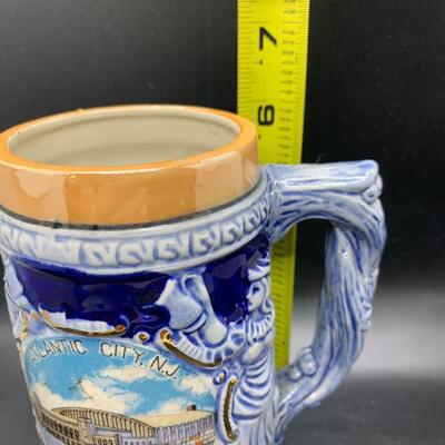Vintage Ceramic Mug Atlantic City NJ Convention Hall - 6.5â€ high x 4.5â€ wide approx
