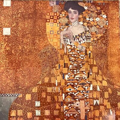 LOT 13  DIGITAL PRINT GUSTAV KLIMT "ADELE BLOCH BAUER" ON PLEXIGLASS - The Austrian Mona Lisa