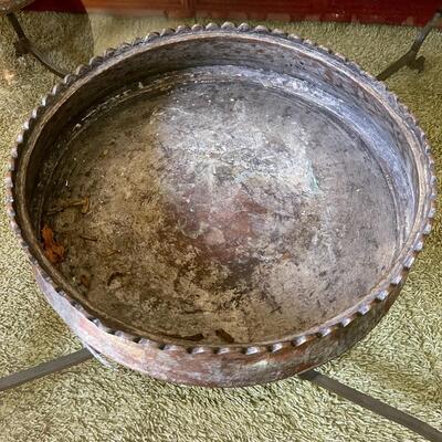 LOT 15  SHALLOW COPPER/ZINC TURKISH COOKING PAN