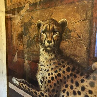 Cheetah Painting by Elaine Vollherbst