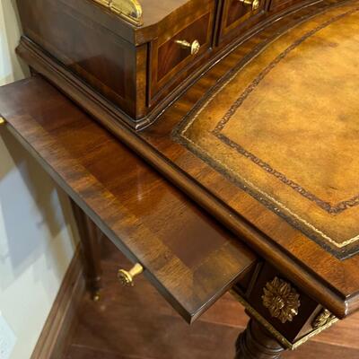 Maitland-Smith Leather Top Writing Desk Federal Style