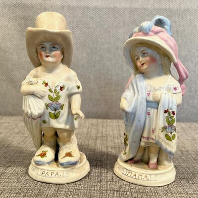 Conta & Bohme Mama and Papa Continental Porcelain Figurines