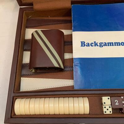 Vintage Backgammon Set - 15â€ x 11â€ approx