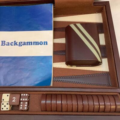 Vintage Backgammon Set - 15â€ x 11â€ approx