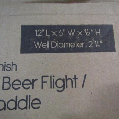 Acopa- 4-Well Write-On Beer Flight Sampler Paddle:  12