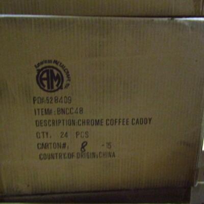 American Metal Craft Chrome Coffee Caddy- 1 Case (24 Pcs) (#48-B)