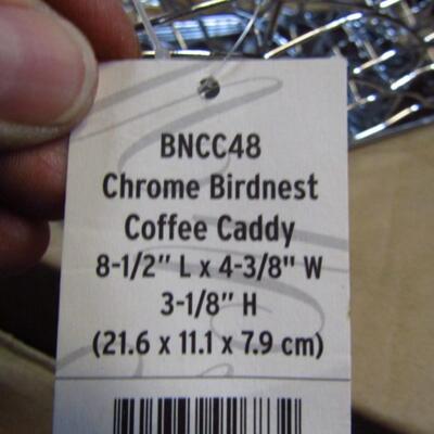 American Metal Craft Chrome Coffee Caddy- 1 Case (24 Pcs) (#48-C)