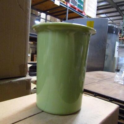 Melamine Utensil Holder Cylinder- Sage Color- 2 Boxes (6 Pcs Total) (#56-A)