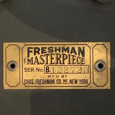 Antique Freshman Masterpiece Tube Radio - 30” wide x 10”high x 10.5” deep approx