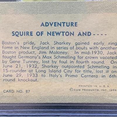 3 Vintage Bubble Gum Boxing Cards 1948 & 1956