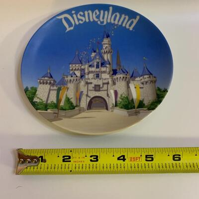 2 Disney Mugs & 1 Plate - Beauty and the Beast & Walt Disney World Official â€œGrandmaâ€ Mug & DISNEY CASTLE 6â€ Decorative Plate...