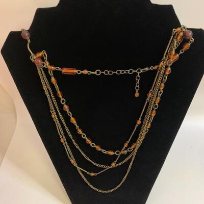Vintage Jewelry Collection with 5 Necklaces