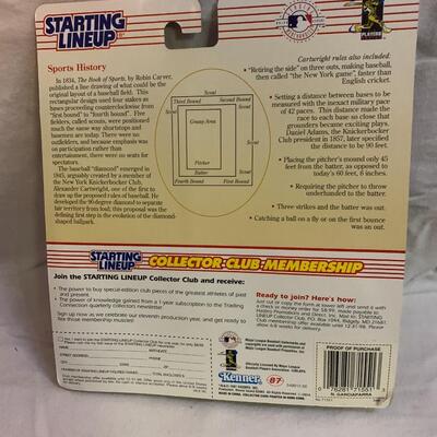 Two 1998 Starting Line Up Sports Superstar Collectibles - Will Clark & NOMAR GARCIAPPARA RC - 1st Year Figure - Boston Red Sox 4.5â€...