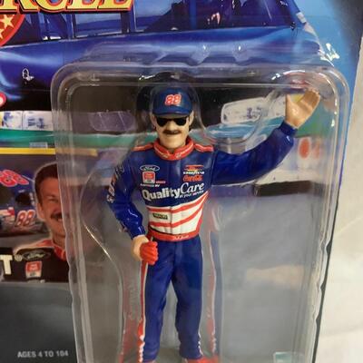 3 NASCAR items - 2 cars and 1 Starting Lineup Figure 4.5â€ tall approx